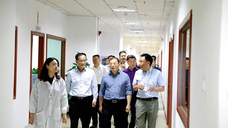 市委常委、市委組織部部長江波走訪炬神電子